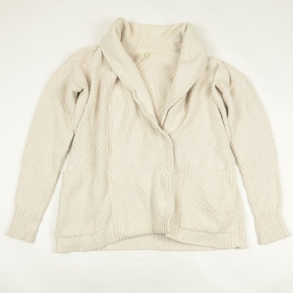 Lululemon Post Practice Cardigan In Cream - Picture 2 of 5